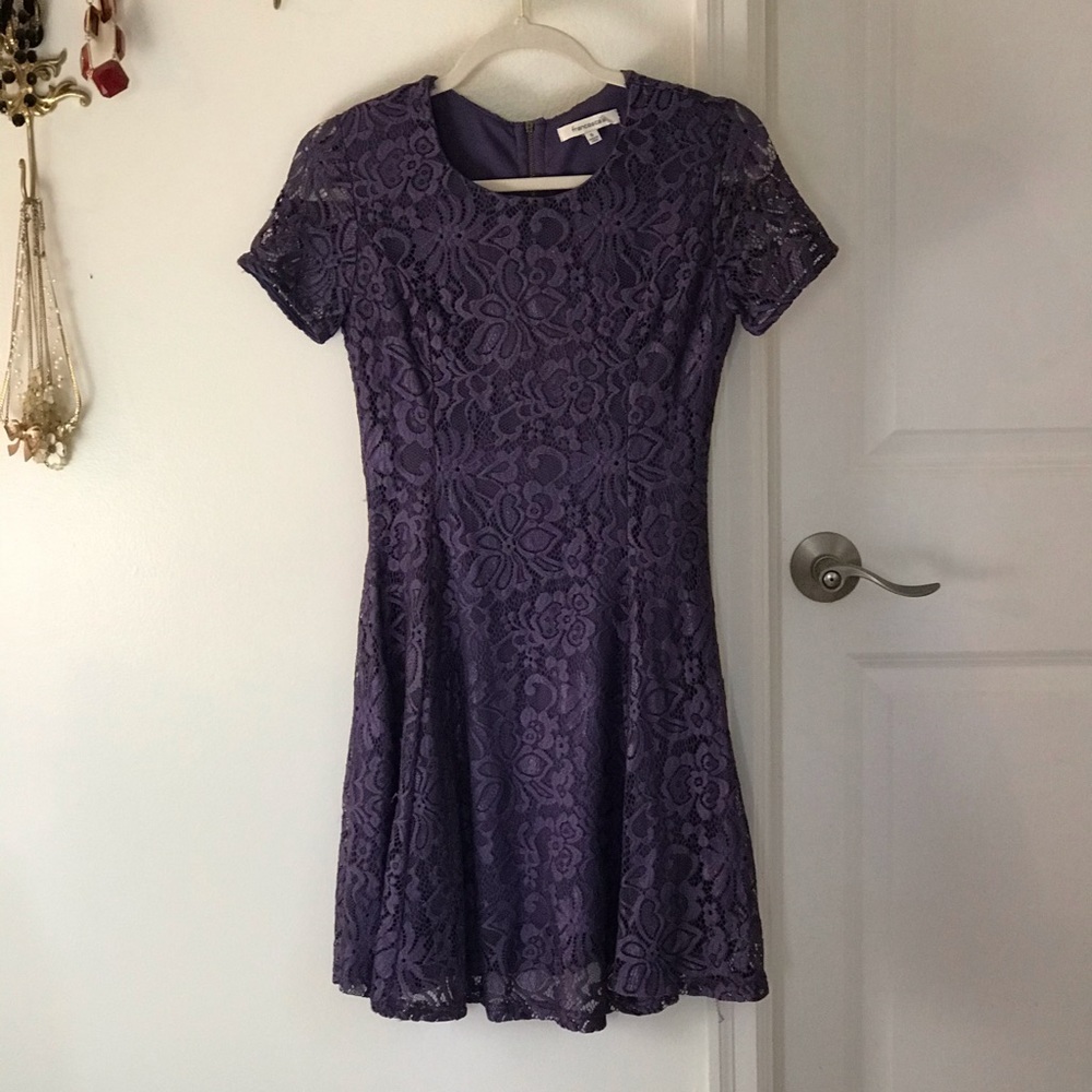 Francesca’s Purple Lace Dress Size Small